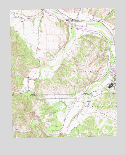 Bradley, CA USGS Topographic Map