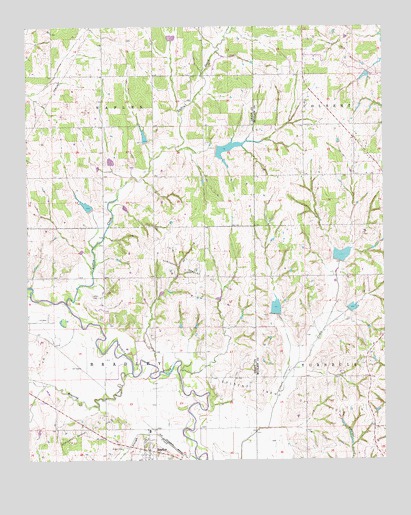Bradley, OK USGS Topographic Map