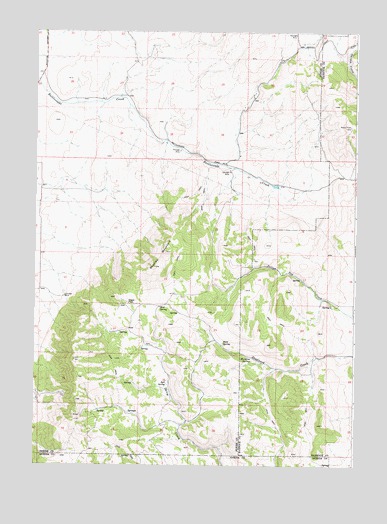 Bradley Mountain, ID USGS Topographic Map