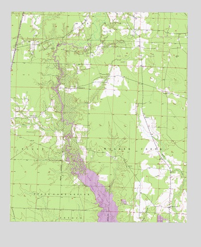 Bradley NE, AR USGS Topographic Map