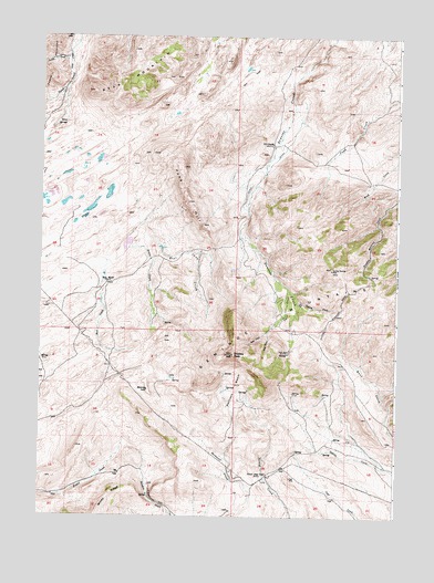 Bradley Peak, WY USGS Topographic Map
