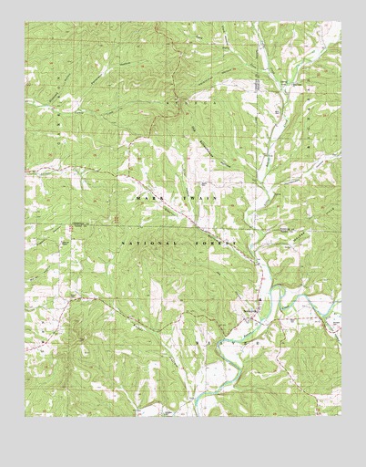 Bradleyville, MO USGS Topographic Map