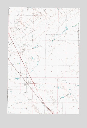 Brady, MT USGS Topographic Map