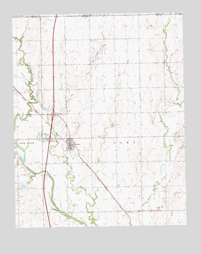 Braman, OK USGS Topographic Map
