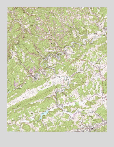 Bramwell, WV USGS Topographic Map