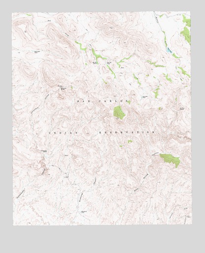 Branaman Spring, AZ USGS Topographic Map