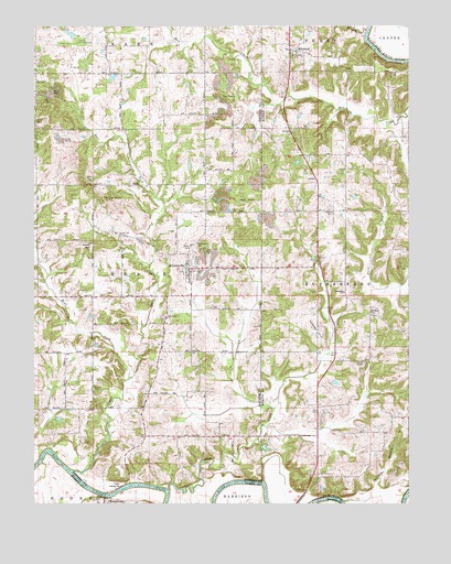 Alfordsville, IN USGS Topographic Map