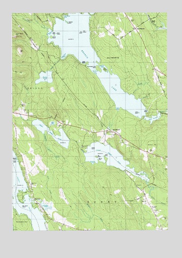 Branch Lake, ME USGS Topographic Map