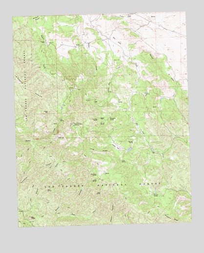 Branch Mountain, CA USGS Topographic Map