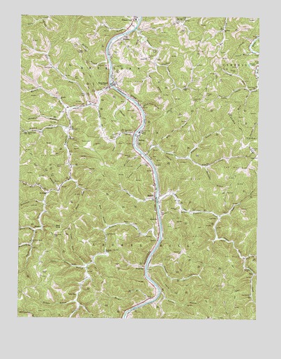 Branchland, WV USGS Topographic Map
