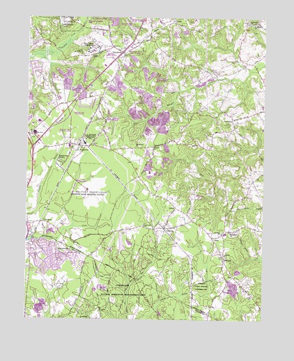 Brandywine, MD USGS Topographic Map