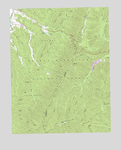 Brandywine, WV USGS Topographic Map