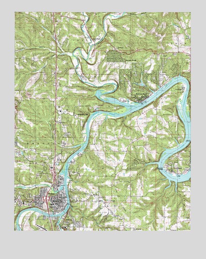 Branson, MO USGS Topographic Map