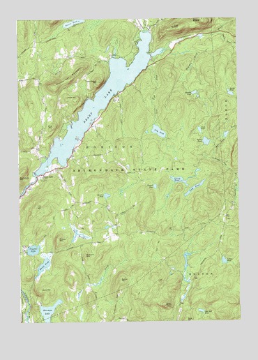Brant Lake, NY USGS Topographic Map