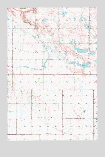Brantford NE, ND USGS Topographic Map