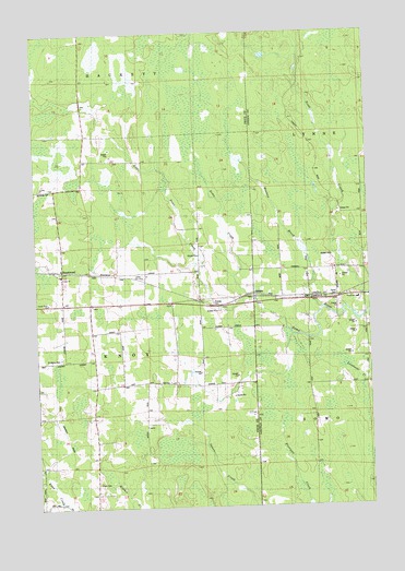Brantwood, WI USGS Topographic Map