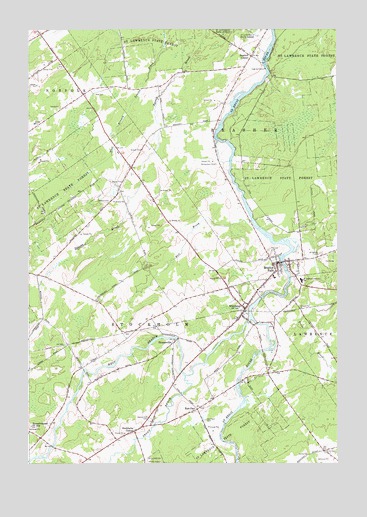 Brasher Falls, NY USGS Topographic Map