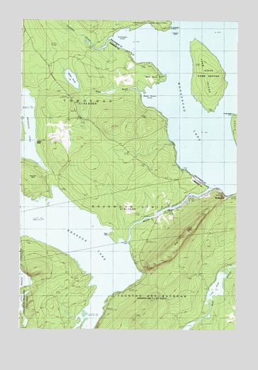 Brassua Lake East, ME USGS Topographic Map