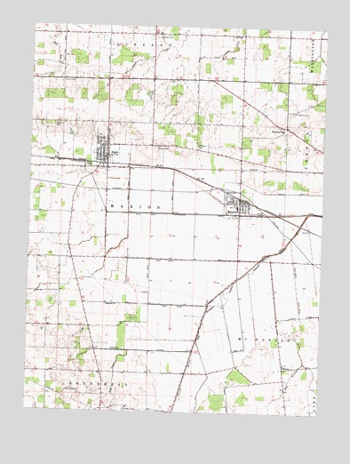 Alger, OH USGS Topographic Map
