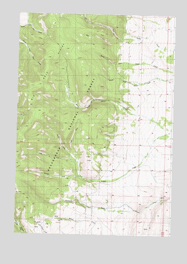 Brays Canyon, MT USGS Topographic Map