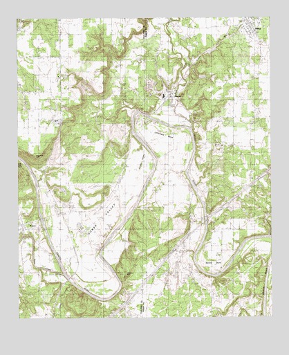 Brazos East, TX USGS Topographic Map