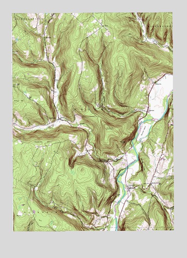 Breakabeen, NY USGS Topographic Map