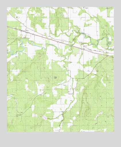Algerita, TX USGS Topographic Map