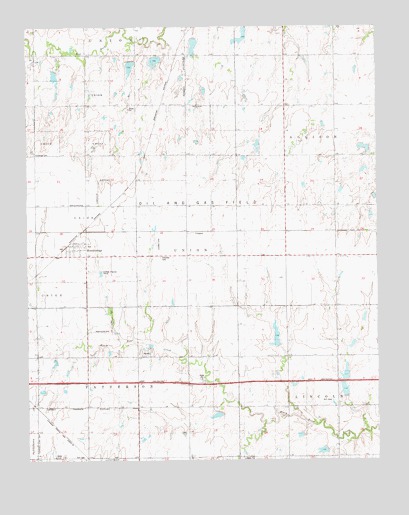 Breckinridge, OK USGS Topographic Map
