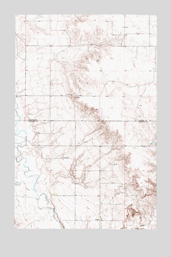 Bredette, MT USGS Topographic Map