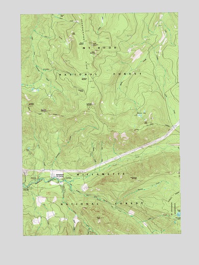 Breitenbush Hot Springs, OR USGS Topographic Map