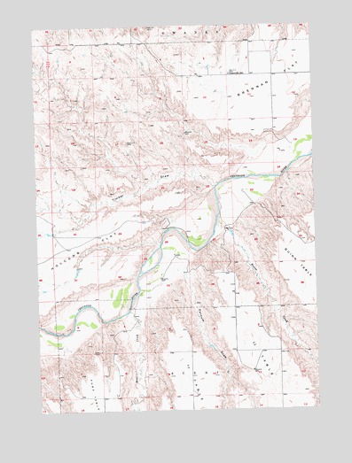 Brennan Flat, SD USGS Topographic Map