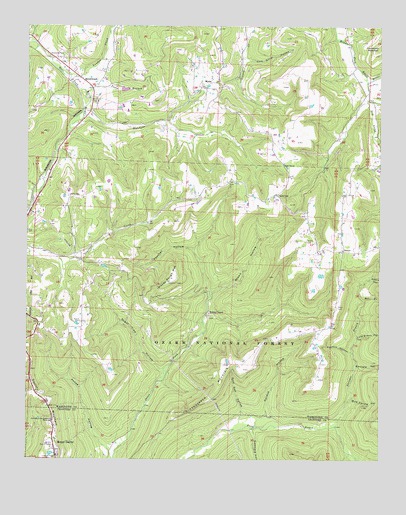 Brentwood, AR USGS Topographic Map