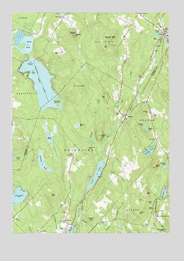 Brewer Lake, ME USGS Topographic Map