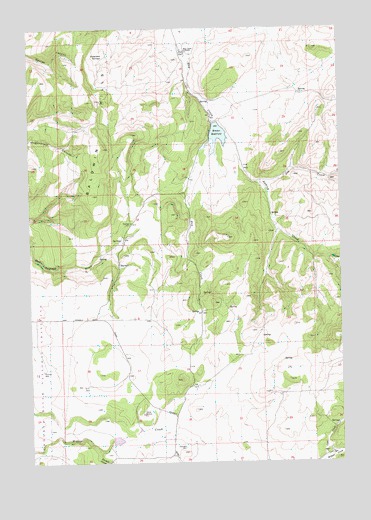 Brewer Reservoir, OR USGS Topographic Map