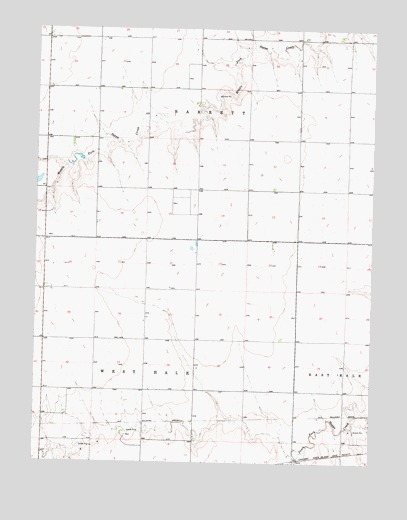 Brewster NE, KS USGS Topographic Map