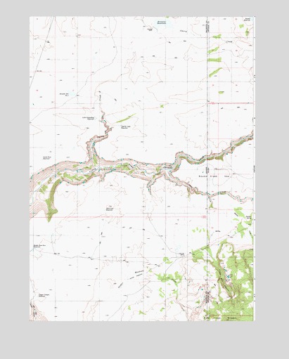 Brewster Reservoir, OR USGS Topographic Map