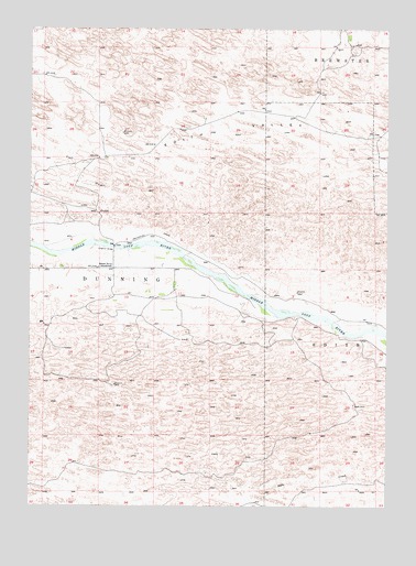 Brewster SW, NE USGS Topographic Map
