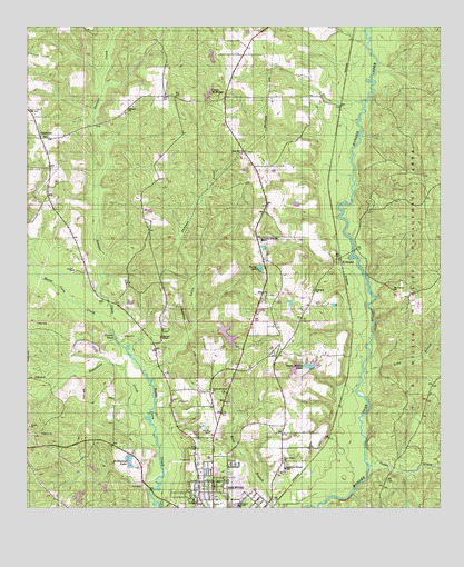 Brewton North, AL USGS Topographic Map