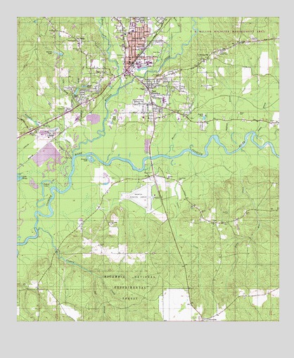 Brewton South, AL USGS Topographic Map