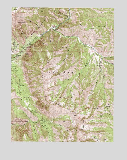 Bridal Veil Falls, UT USGS Topographic Map