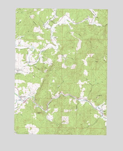 Bridge, OR USGS Topographic Map