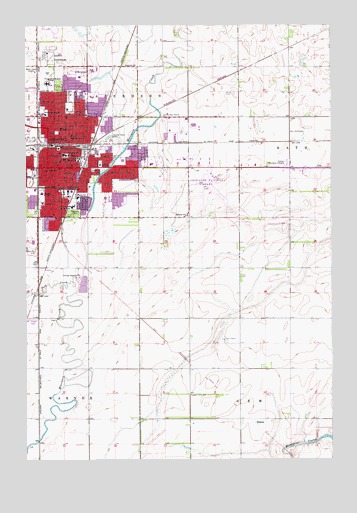 Aberdeen East, SD USGS Topographic Map