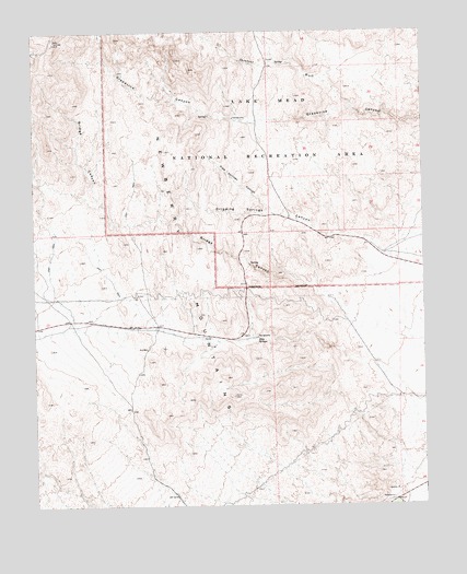Bridge Canyon, NV USGS Topographic Map