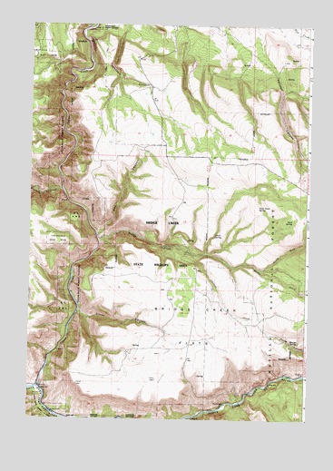 Bridge Creek, OR USGS Topographic Map