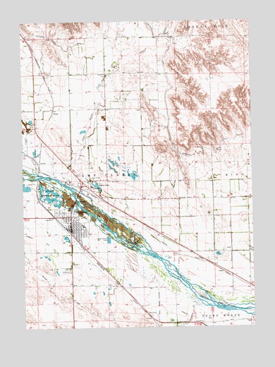 Bridgeport, NE USGS Topographic Map