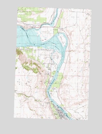Bridgeport, WA USGS Topographic Map