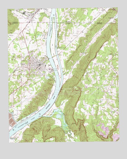 Bridgeport, AL USGS Topographic Map