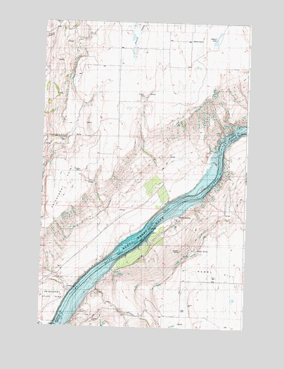 Bridgeport Point, WA USGS Topographic Map