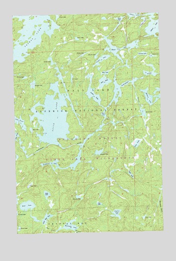 Alice Lake, MN USGS Topographic Map