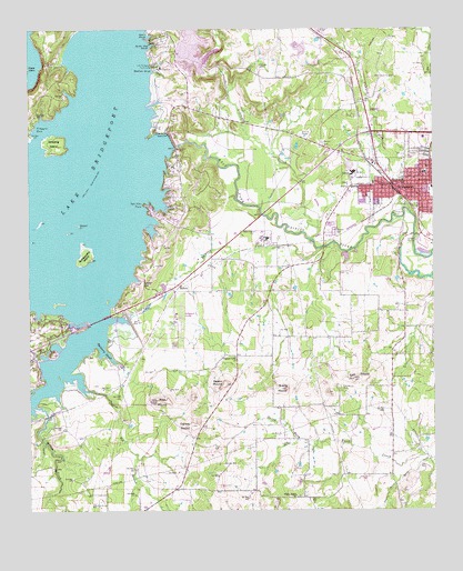 Bridgeport West, TX USGS Topographic Map